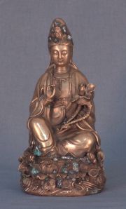 Quan Yin, figura de bronce