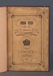 'CODIGO RURAL de la Provincia de Bs.As. Dr. Valentín Alsina, Edición Oficial.' 1865 y 'The Rural Code of the Province of