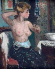Gall, Mujer, óleo sobre tela firmado
