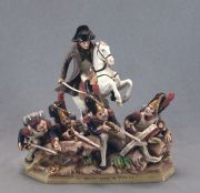 Batalla de Waterloo, grupo de porcelana europea