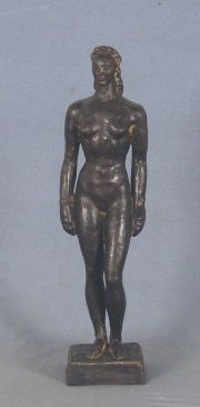 PERLOTTI, Lus. Desnudo femenino, bronce