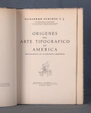 FURLONG, Guillermo S.J. ORIGENES DEL ARTE......1 Vol.