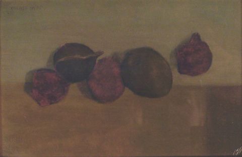 OTERO. frutas, óleo, 17 x 26, 1964.