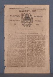 PERIODICO GAZETA DE BUENOS AYRES DE 1816... 4 carillas. 1 Pieza.