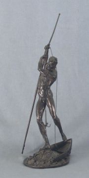 Cattaneo, Gondolieri, escultura de bronce.