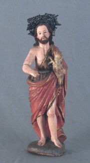 EL BUEN PASTOR, talla policromada (560)