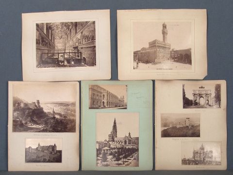 Album Souvenirs of Travel, 1887 con numerosas fotografías de países europeos.
