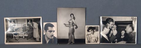 Fotos de actores y cantantes de la radio argentina años 30/50. En dos folios.