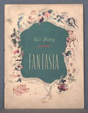 Porgrama de la película de Walt Disney 'Fantasía', en castellano. Autografiado y dedicado a Tito Franco.