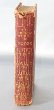 MOORE, Thomas ( Irlandés. 1779 - 1852). THE POETICAL WORKS OF...Including: The Odes of Anacreon'... 1 vol.