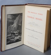 MOORE, Thomas ( Irlandés. 1779 - 1852). THE POETICAL WORKS OF...Including: The Odes of Anacreon'... 1 vol.