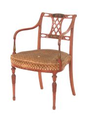 Pz. sala eduardianas, tapizado con deterioros, sof, 6 sillas y 2 sillones -113-