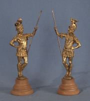 Soldados romanos, esculturas de bronce