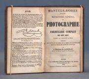 FOTOGRAFIA. LATREILLE, Edouard de: REPERTOIRE GENERAL DE PHOTOGRAPHIE...1 Vol.
