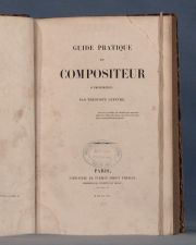 LEFEVRE, Theotiste: GUIDE PRATIQUE DE COMPOSITEUR... 1 Vol.