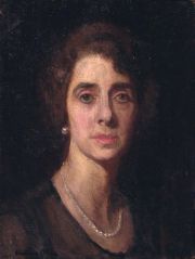 Alice, Retrato de Sra., óleo sobre tela, firmado abajo a lq izq