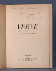 PICASSO - VERVE. Revue Artistique et Litteraire 1 Vol