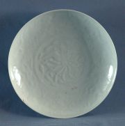 Plato porcelana china blanca, averas