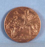 Boltee, Louis Alexandre. Esc. Francesa, 1852 - 1940. Medalla conmemorativa de la Expo. Universal en Paris