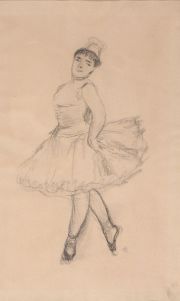 Renoir, Bailarina, litografía, sello a seco abajo a la derecha.