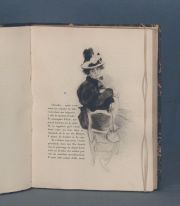 FRANCE, Anatole. HISTOIRE COMIQUE, con grabados de Chahine Calmann Levy, 1909. Encuadernado