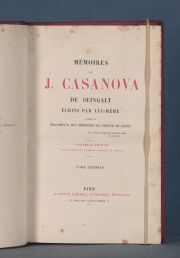 CASANOVA, J. Memoires de J Casanova, singalt 8 Vol.