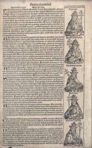 Hoja de libro co n xilografias, siIGLOS XVI . XVII