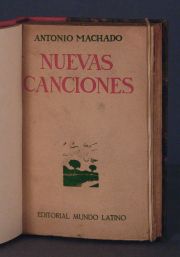 MACHADO, Antonio. NUEVAS CANCIONES. Madrid. Editorial Mundo Latino, 1924