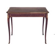 Mesa escritorio estilo Luis XV, un cajón.