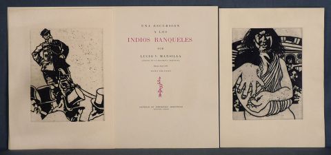 MANSILLA, Lucio V. Excursión a los Indios Ranqueles, 1974. SBA. Grabados de Roberto J. Paez. Tomo 1 y 2