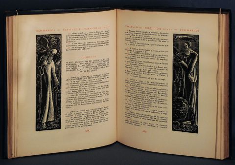 Los Santos Evangelios, 186 xilografias de Victor Rebuffo.