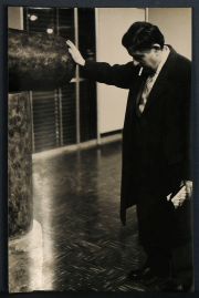 SAMEER, MAKARIUS; 'Libero Badii' fotografía sobre gelatina de plata. Años 60.,. 30 x 23,50 cm