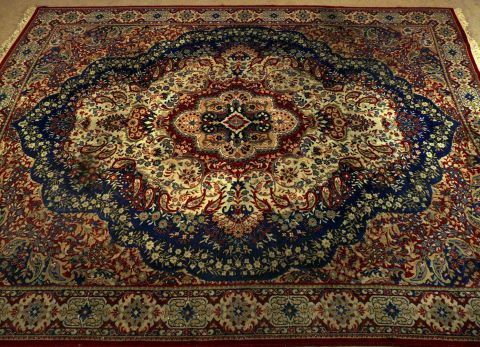 Carpeta estilo persa, del comedor, a máquina.