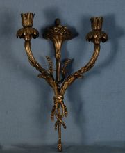 Apliques de bronce estilo Luis XV