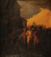 Goya, copia de , Escena con personajes, copia de leo