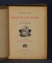 Contes des Mille et une nuits, adaptes par Hadji Mazem, Illustres par Edmond Dulac. 1 Vol