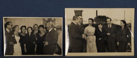 Mirta Legrand y otros. Narciso Ibañez Menta y otros. circa 1950. 2 piezas.