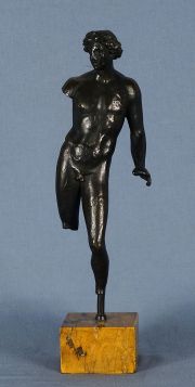 Escultura masculina, bronce patinado