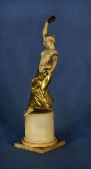 Sosson, Bailarina, escultura de bronce y marfil (7)