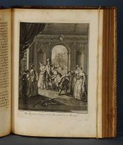 CERVANTES, Miguel De.: DON QUICHOTTE, avantures.... Par Coypel y Picart, XXI Planches. Pierre de Hondt 1746.