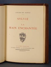 DE NERVAL, Gerard: SILVIE. LA MAIN EN CHANTEE. Paris, Piazza. 1924. Ejemplar numerado 638. Pleno cuero.