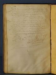 Carta Executoria. PHELIPPE QUARTO DESTE NOMBRE, manuscrito de HIDALGUIA, miniado sobre peergamino. Enc. en terciopelo bo