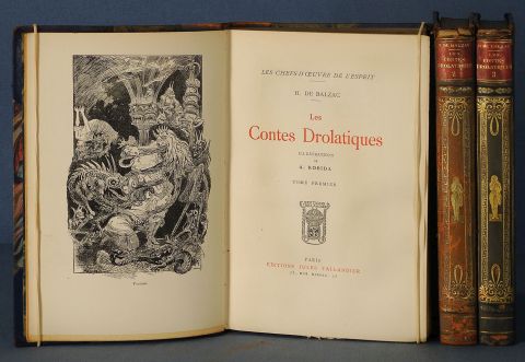 BALZAC, H. De . LES CONTES DROLATIQUES. Composition. A. Robida Imprimier. L. Dunolin Editions Jules Tallandier. Paris Im