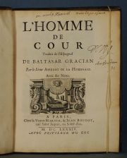 GRACIAN, BALTASAR : L' HOMME DE COUR. Traduit d´l espagnol.