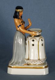 Lmpara perfumero, figura egipcia.
