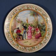 Platos porcelana inglesa con escenas españolas.