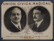 Afiche Unin Cvica Radical 1922, Elecciones Gobernador y Vice, Provincia de Buenos Aires