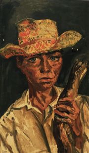 Berni, Niño con sombrero, serigrafía