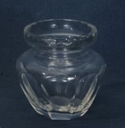 Vasos de vidrio facetado. (2)