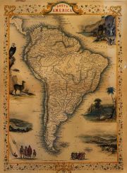 Tallis, Mapa de Sudamerica. 1851